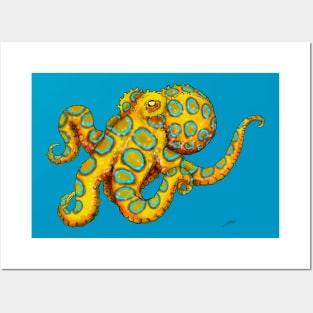 Blue-ringed octopus Posters and Art